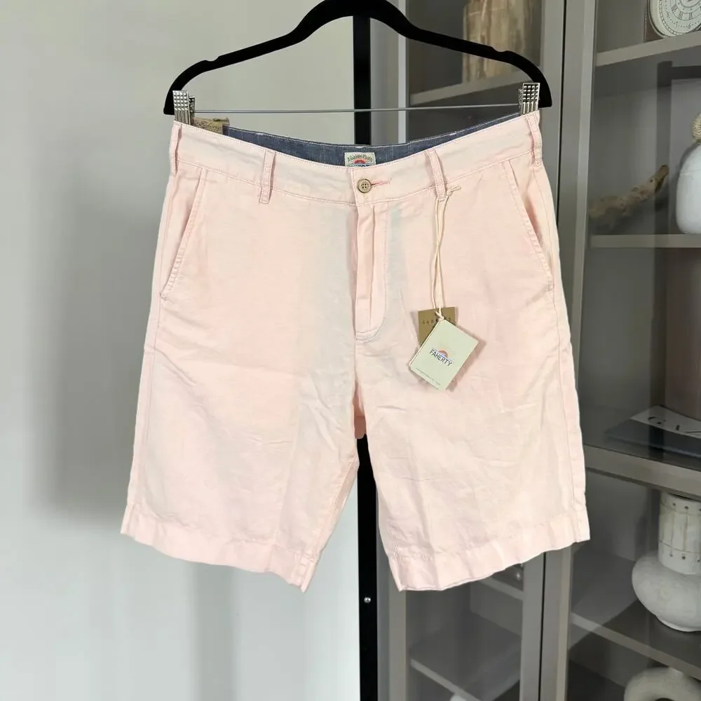 Faherty Malibu Linen Cotton Pink Chino 9